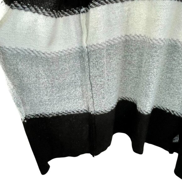 NWT Stitch Fix Fortune + Ivy Cardigan Sweater Small Gray Black White Long Open - Picture 9 of 13